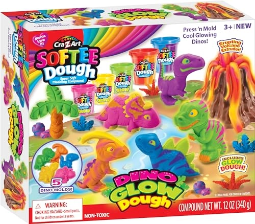 Softee Dough Dino Glow - 3+ years 14 pcs
