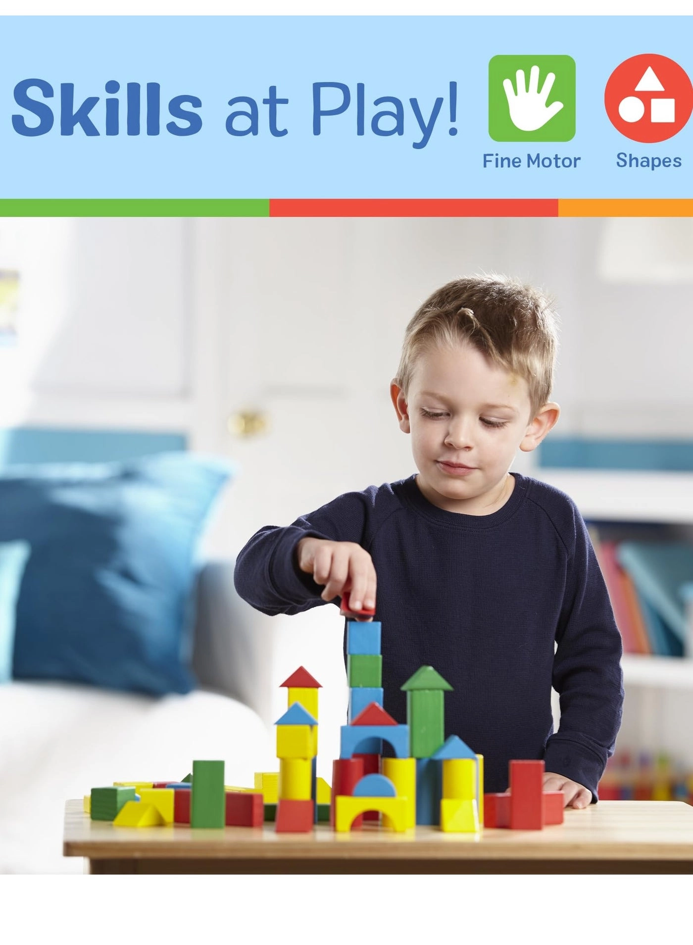 Wood Blocks Set - 1+ Years 100 pieces