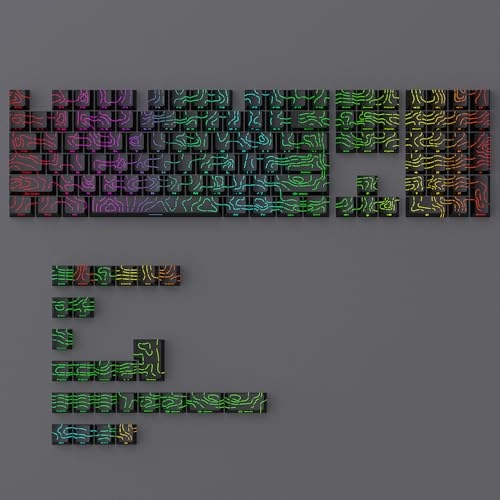 Contour Lines Keycaps