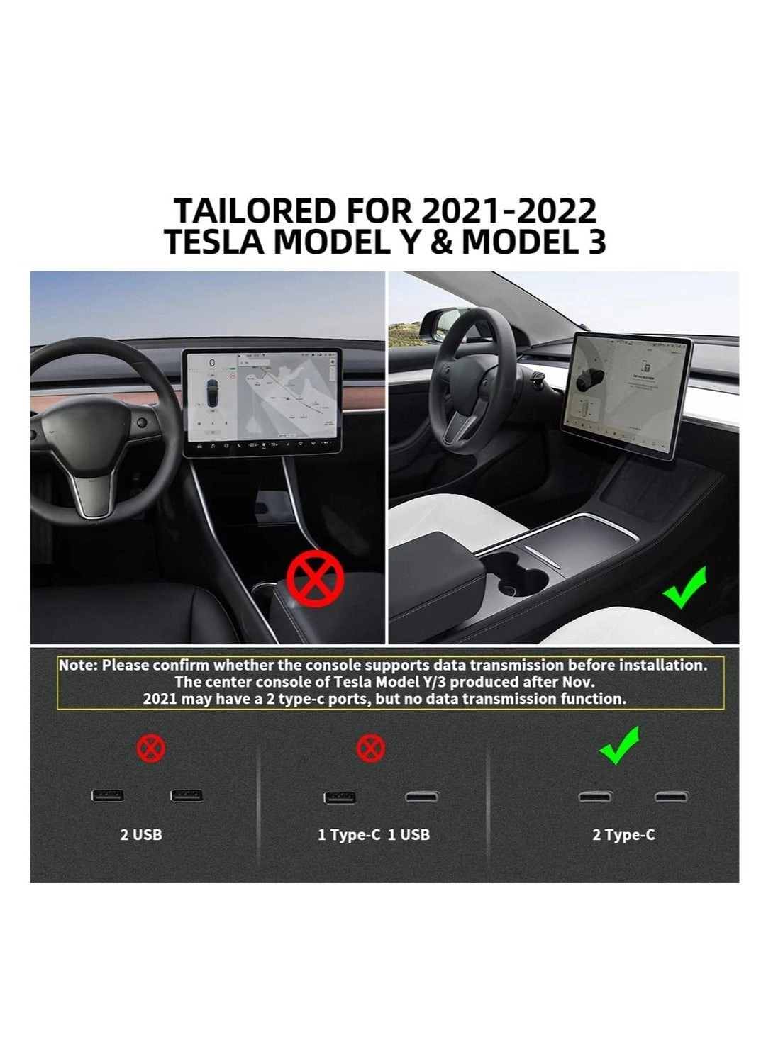 4-in-1 USB LED Hub Docking Station - type-A type-C Model 3/Y