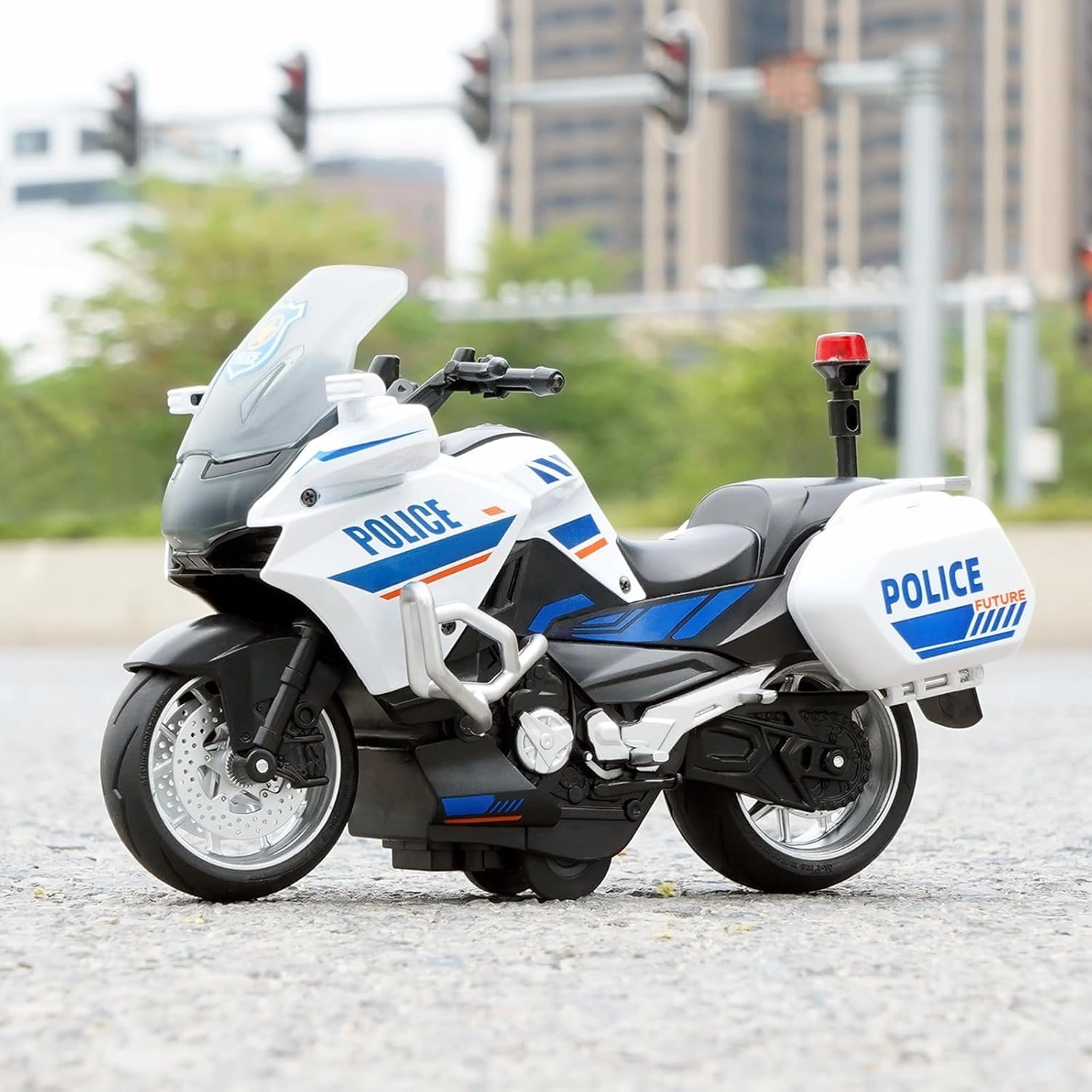 Police Motorcycle Toy - 1pcs