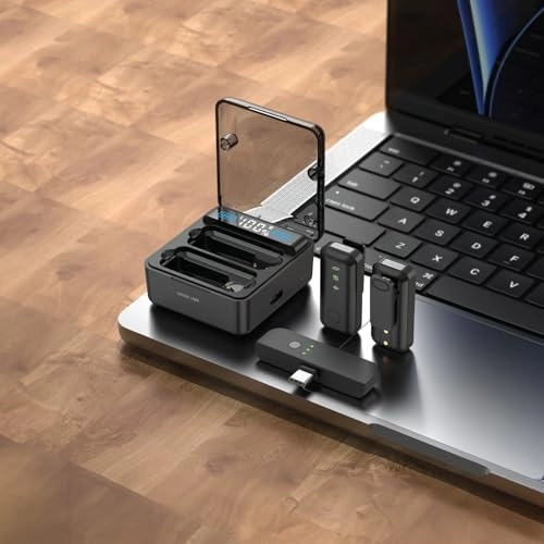 2 IN 1 USB Microphone - Digital Display ANC Low Latency