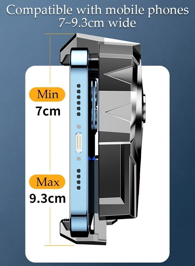 Phone Cooler - Fast Cooling 3-Gear Wind Speed Adjustable Stand Fits All iPhone Android Smartphones