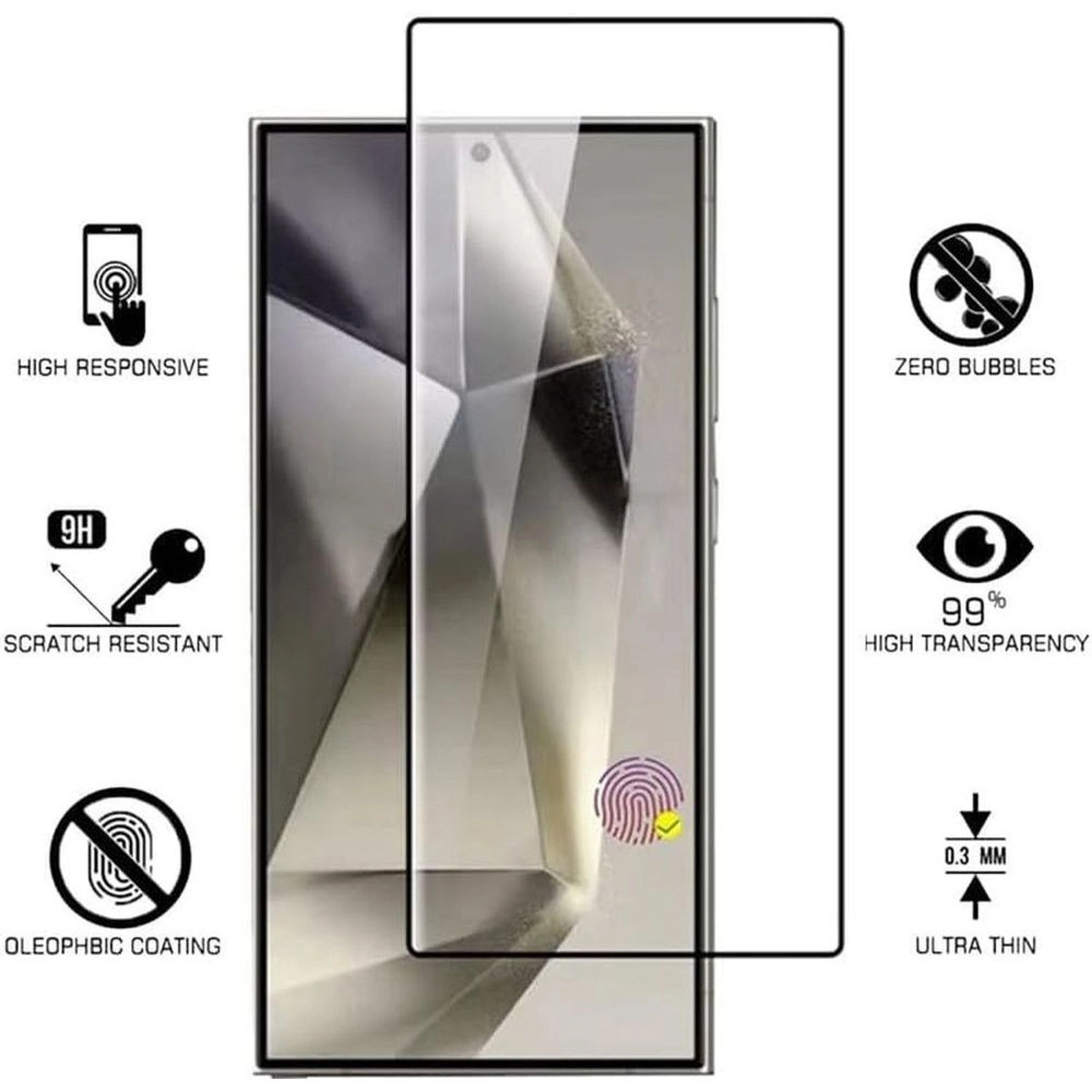 Clear Screen Protector for Samsung Galaxy S25 Ultra