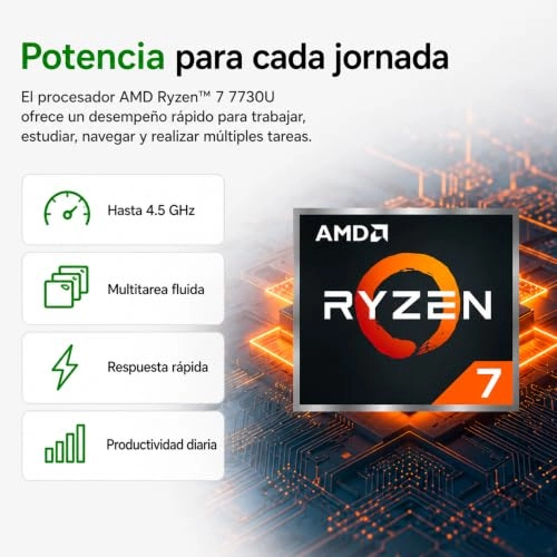 Aspire Go 15 AG15-42P-R9FW - 15.6'' Ryzen 7 7730U 16GB DDR4 512GB SSD