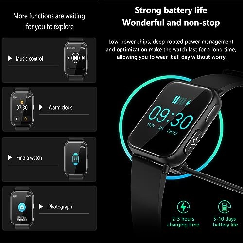 Blood Glucose Smart Watch - ECG HRV 20 Sports Modes
