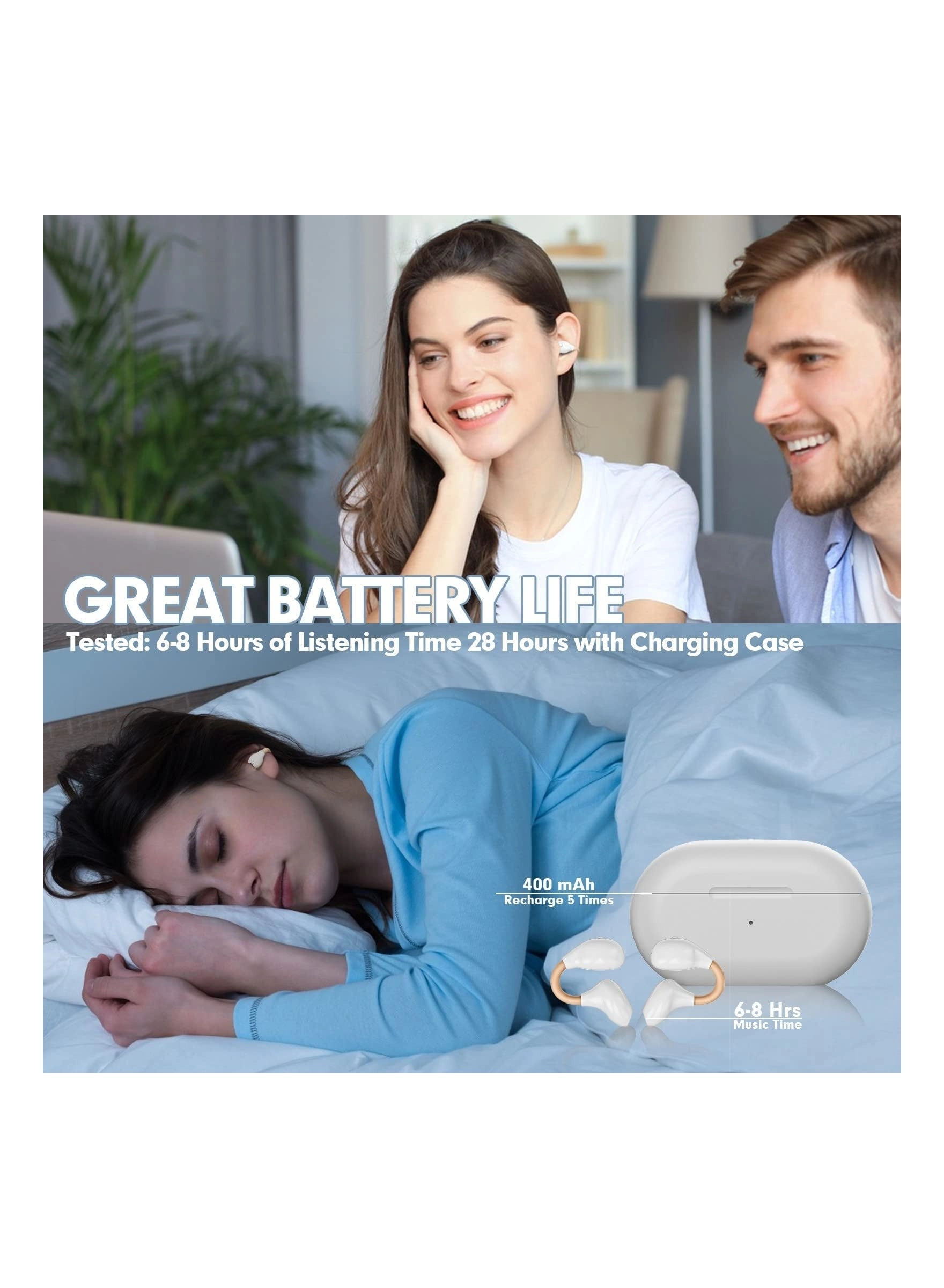 Bone Conduction Headphones Wireless Headphone