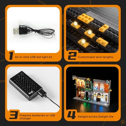 Book Nook Sherlock-Holmes Light Set - 1 pcs