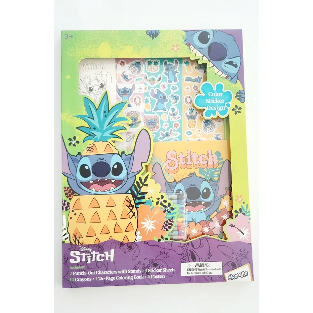 SKOODLES Disney Stitch Super Activity Color Sticker & Design Set