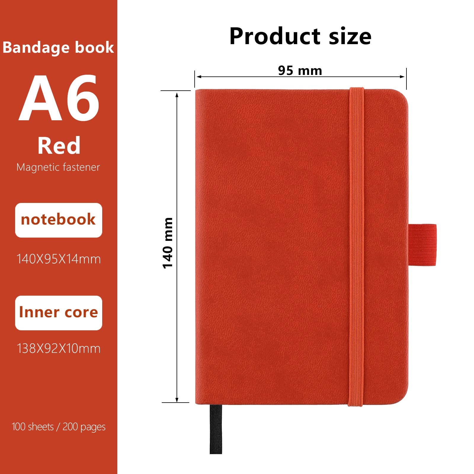 Notebook A6 Hardcover - Lined 100 Sheets