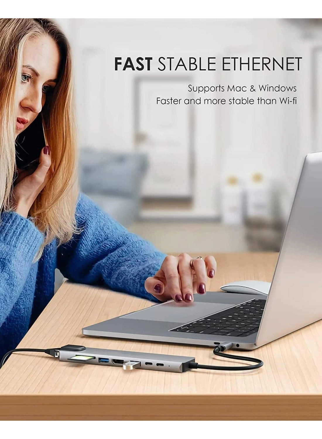 USB C Hub - 8-in-1 4K HDMI 100W PD