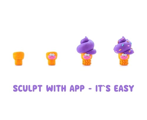 Nice Ice Cream - 3+ years 15 pcs Air Dry Clay kit