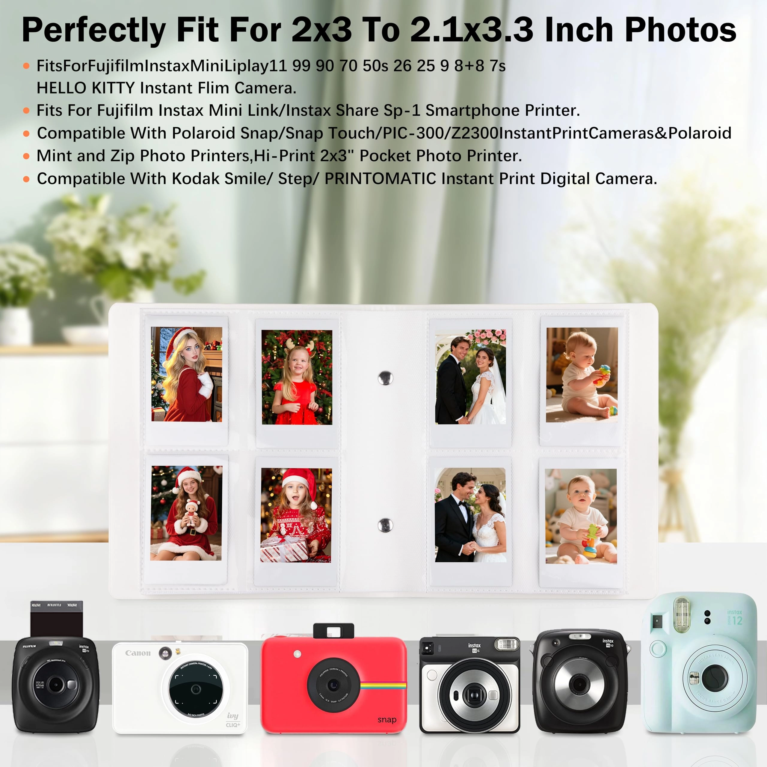 Instax Mini 256 Pockets Leather Photo Album