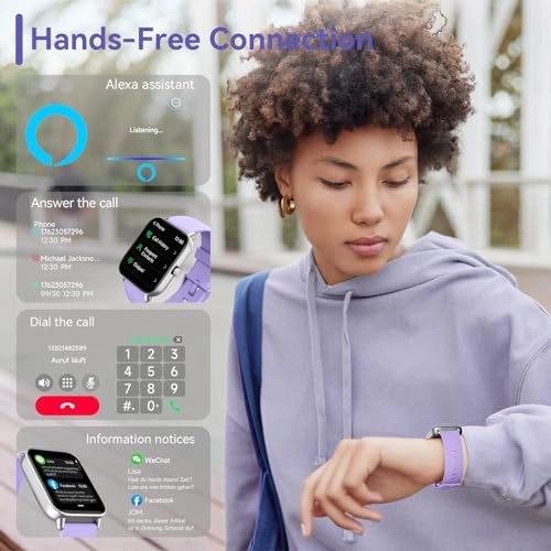 Smart Watch - Alexa Built-in Bluetooth Call 1.8"