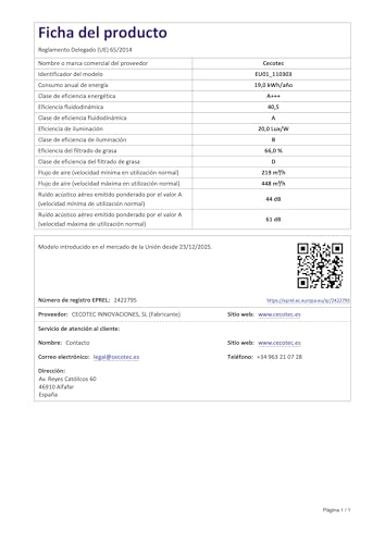 Bolero Flux TT 609500 - 829.5 m³/h 60 cm