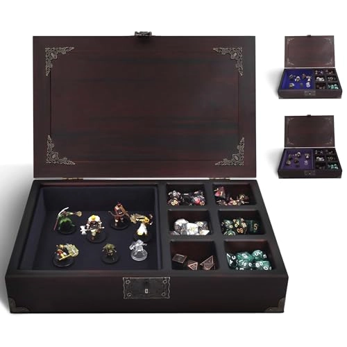 DT-5 - Dice tray 2 in 1 Black Wood