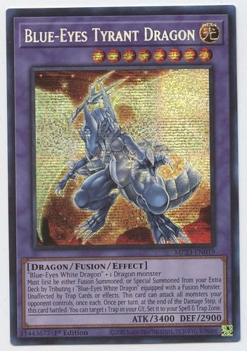 Yu-Gi-Oh! Blue-Eyes Tyrant Dragon - MP23-EN019 - Prismatic Secret Rare 1st Edition