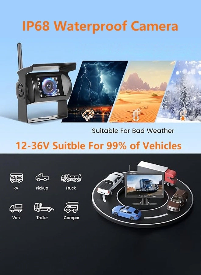 Wireless Backup Camera System - Night Vision Wireless