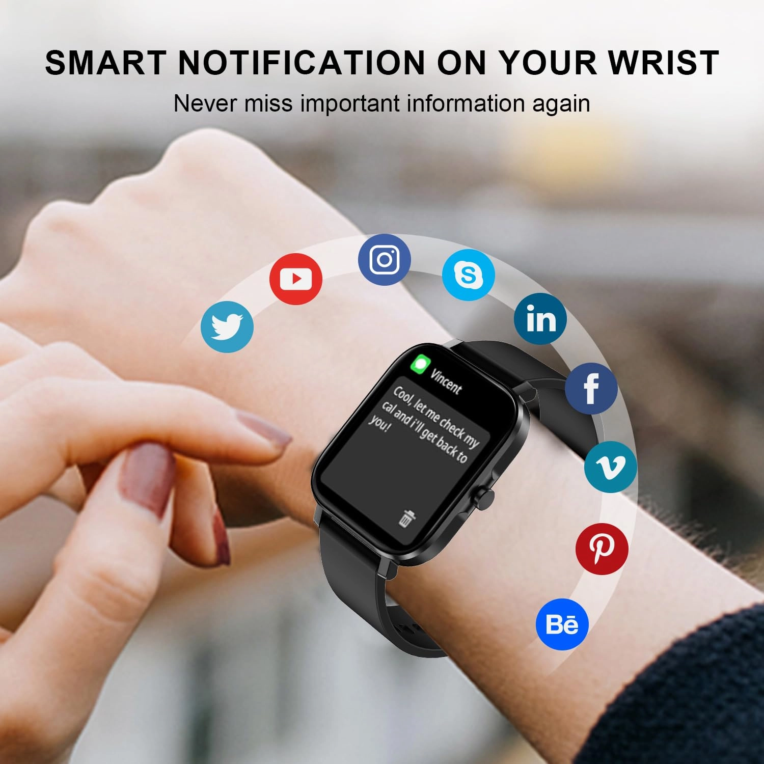 Smart Watch Zinc Alloy