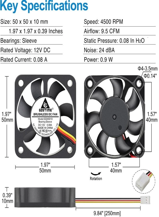 50mm Fan - 2 Pack