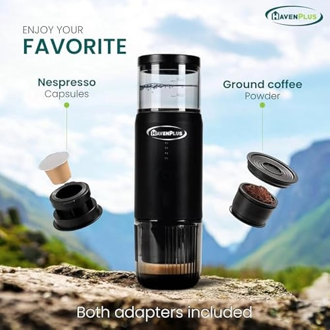 Portable Espresso Machine Rechargeable 15-Bar 7500mAh 152992