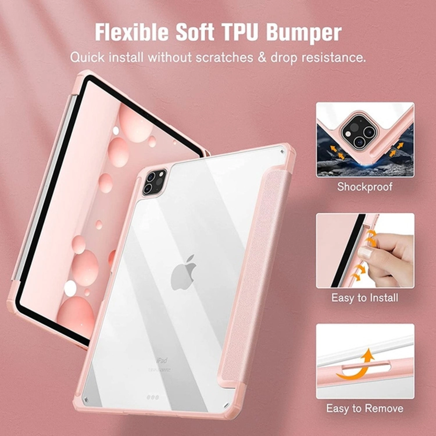 Magnetic Case with Screen Protector for iPad Pro