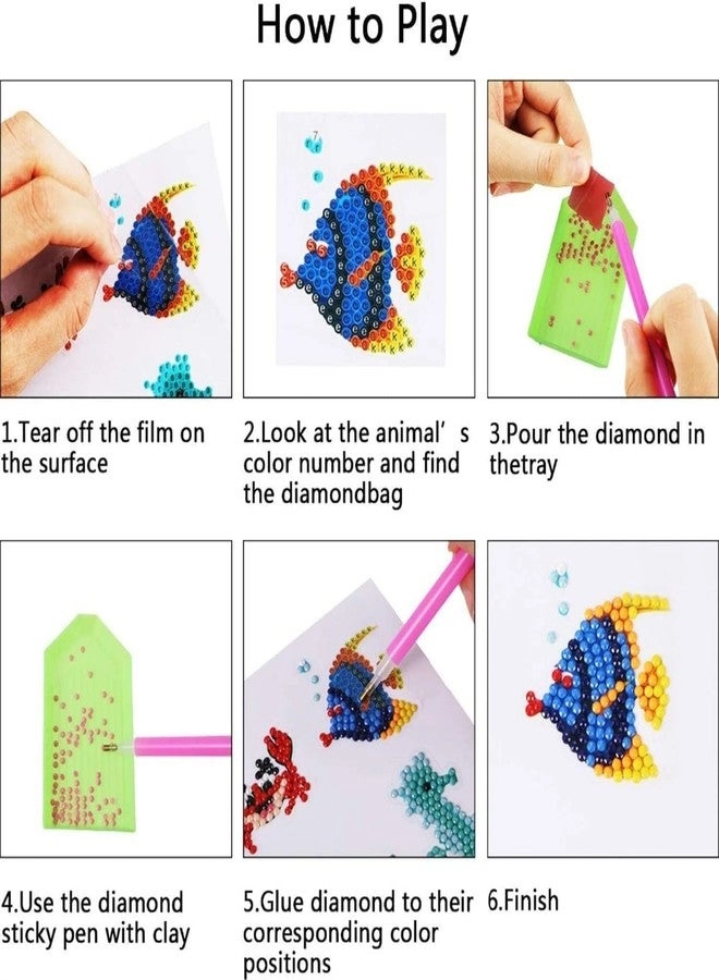 5D Diamond Painting Stickers Kits - 21Pcs