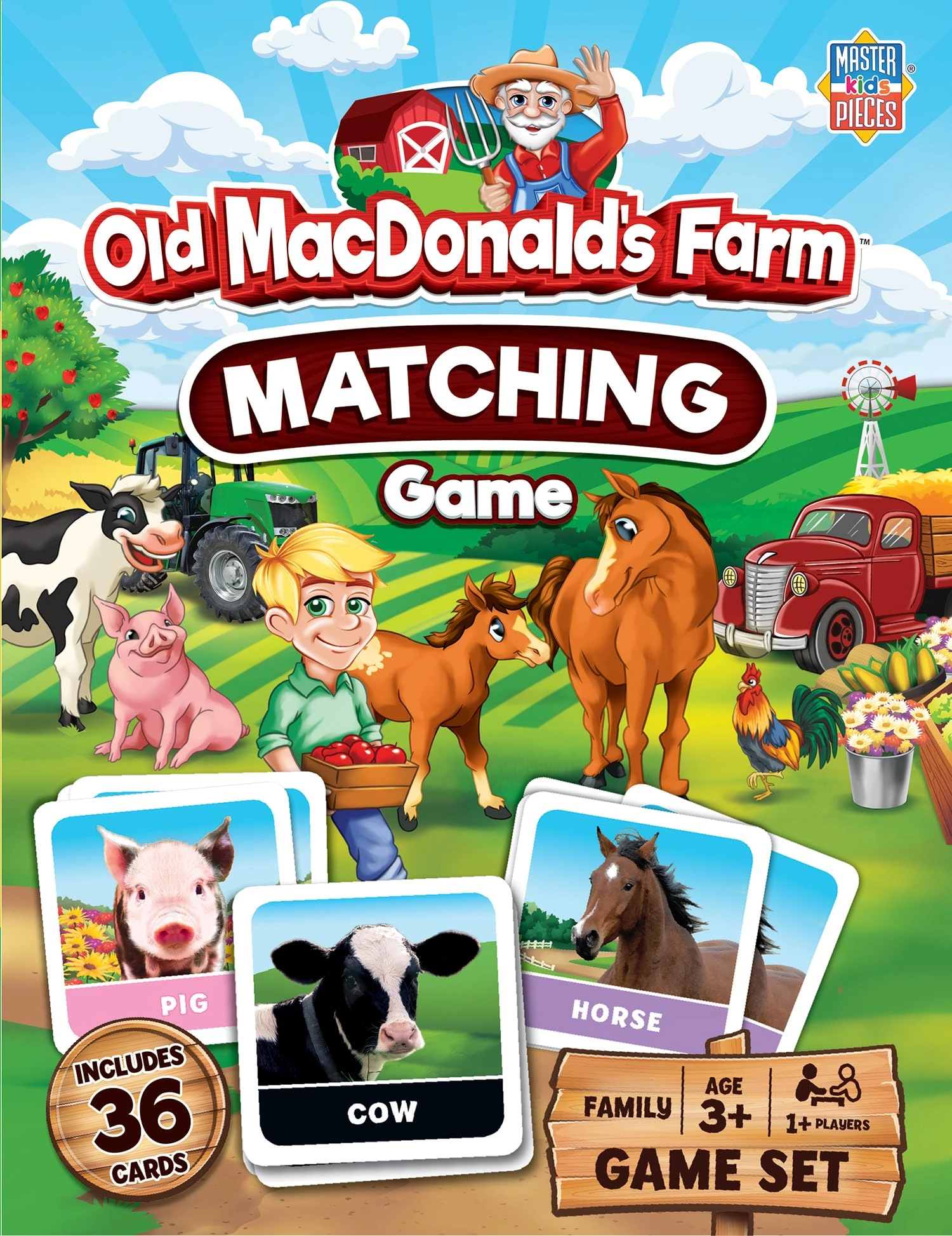 MasterPieces Old MacDonald's Farm Matching Game - 12 years and up