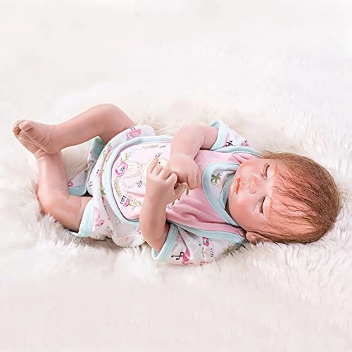 Rebirth Baby Doll - 19 Inch Vinyl Baby Girl Eyes Closed Ages 3+