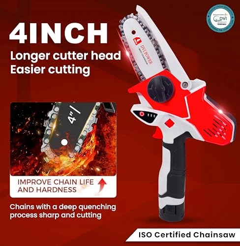 Mini Chainsaw - Cordless 4 Inch 14.4v