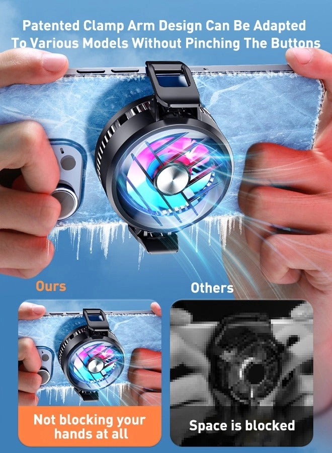 Phone Cooler - Gaming Fan RGB Two-Speed