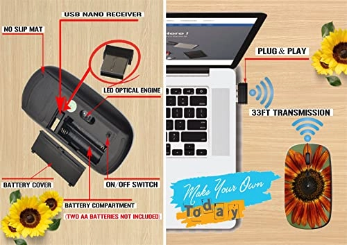 Sunflower Travel Mouse - USB