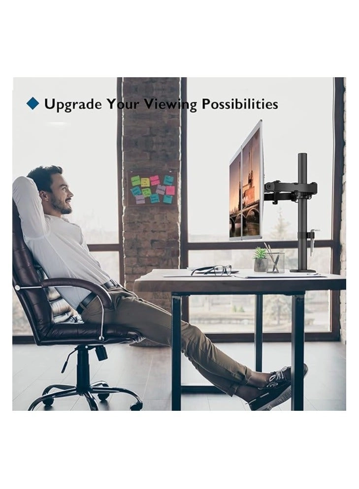 Dual LCD Monitor Desk Mount Stand - 2 27in