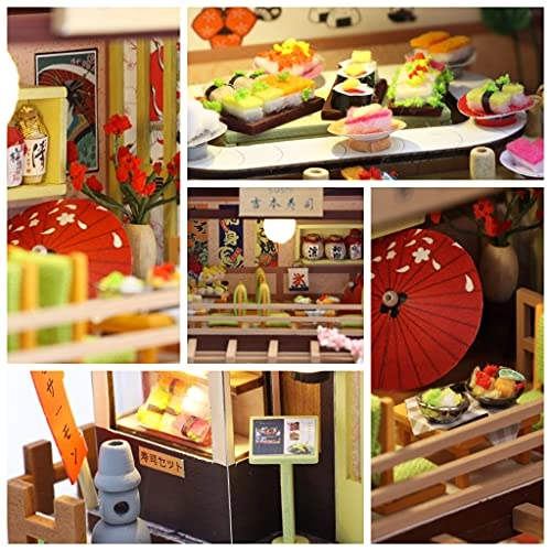 DIY Dollhouse Miniature Kit - Mini Handmade Wooden Assembly Required