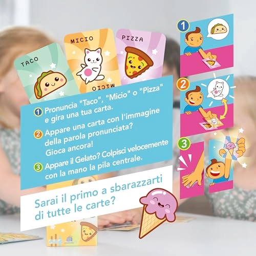 Taco Micio Pizza - Card Game (Italian)