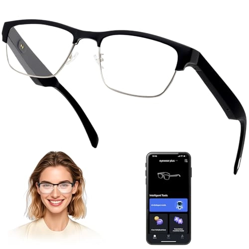 Smart Glasses - Bluetooth 5.3 164+Languages Real-time Translation