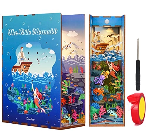 DIY Dollhouse Book Nook Kit - The Little Mermaid