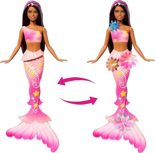Barbie Flower Magic Mermaid - 37 cm Brunette Ages 3+