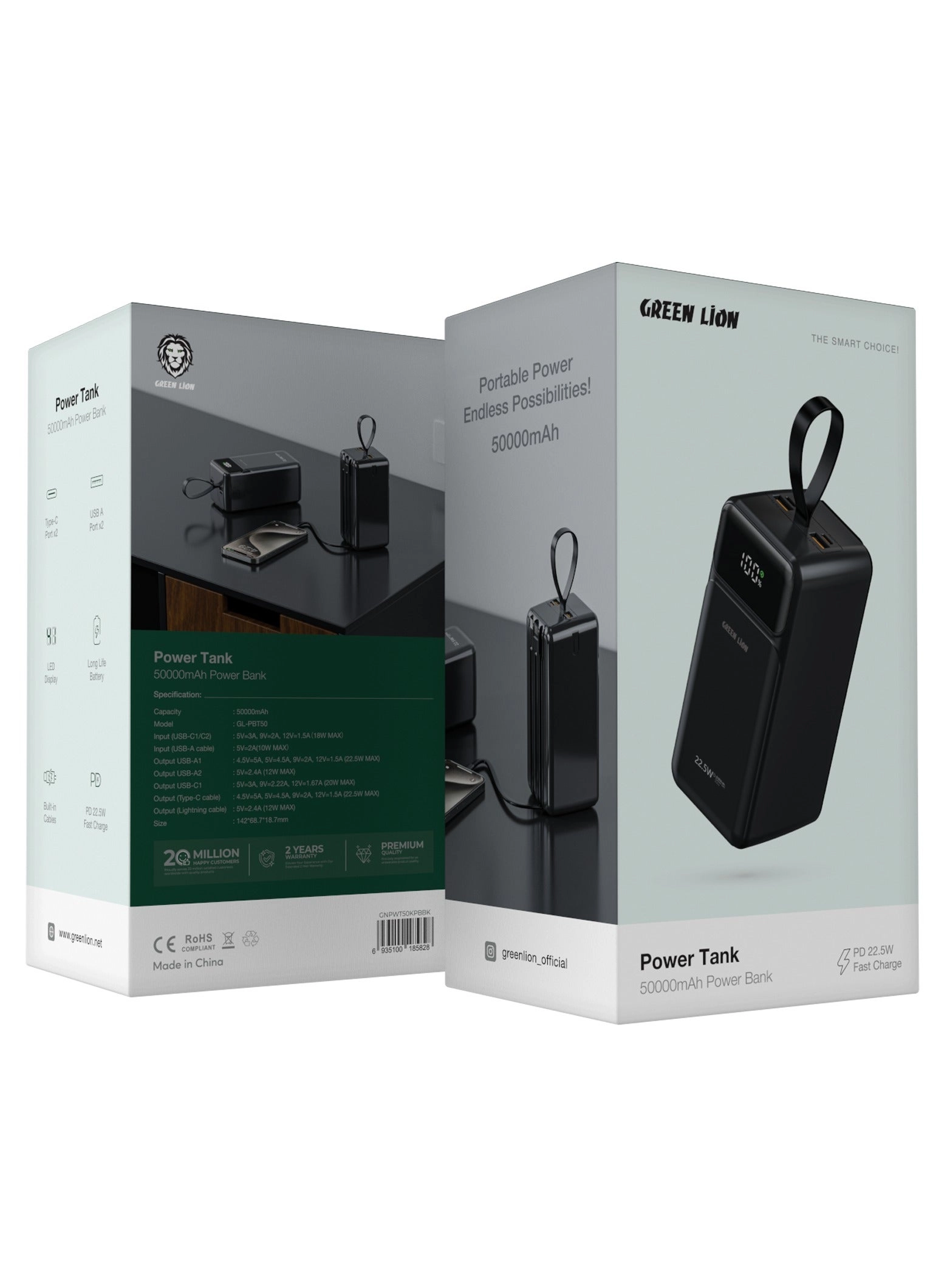 GNPWT50KPBBK - 50000 mAh 22.5W