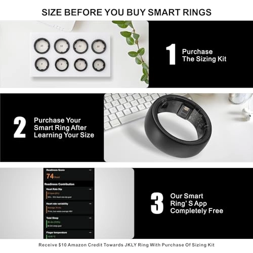 Smart Ring - 24/7 Heart Rate SpO2 Sleep
