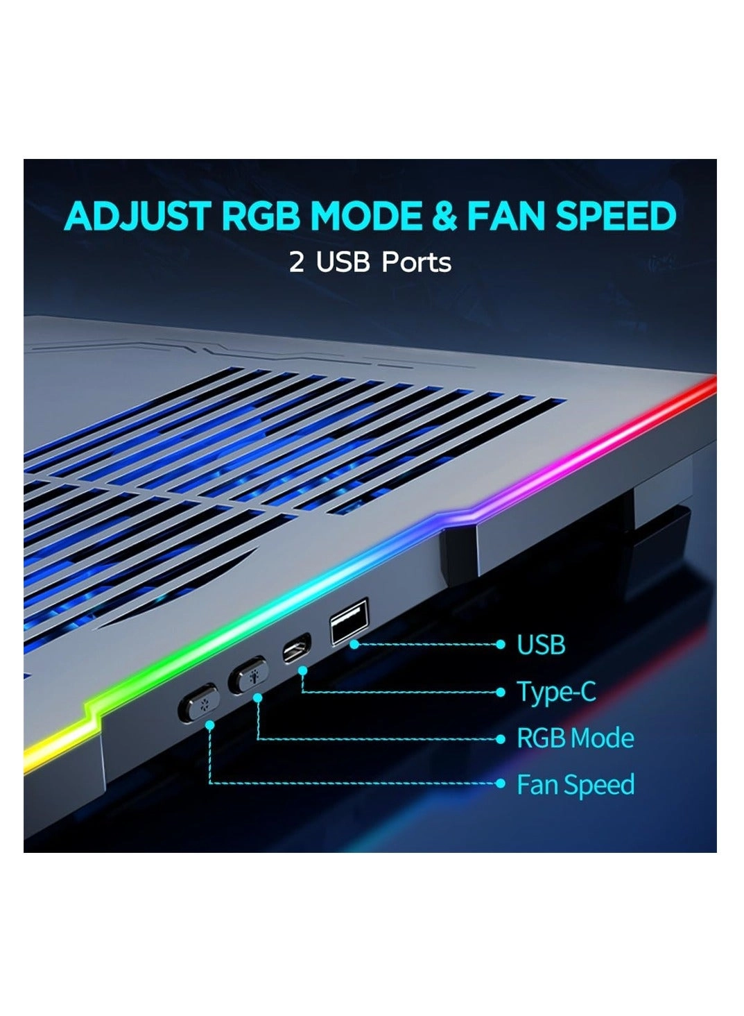 Laptop Cooling Pad - 3 10”-15”