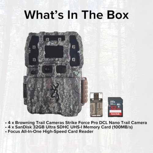 Strike Force Pro DCL Nano - 26MP + Ultra SDHC UHS-I Memory Card + High Speed Card Reader