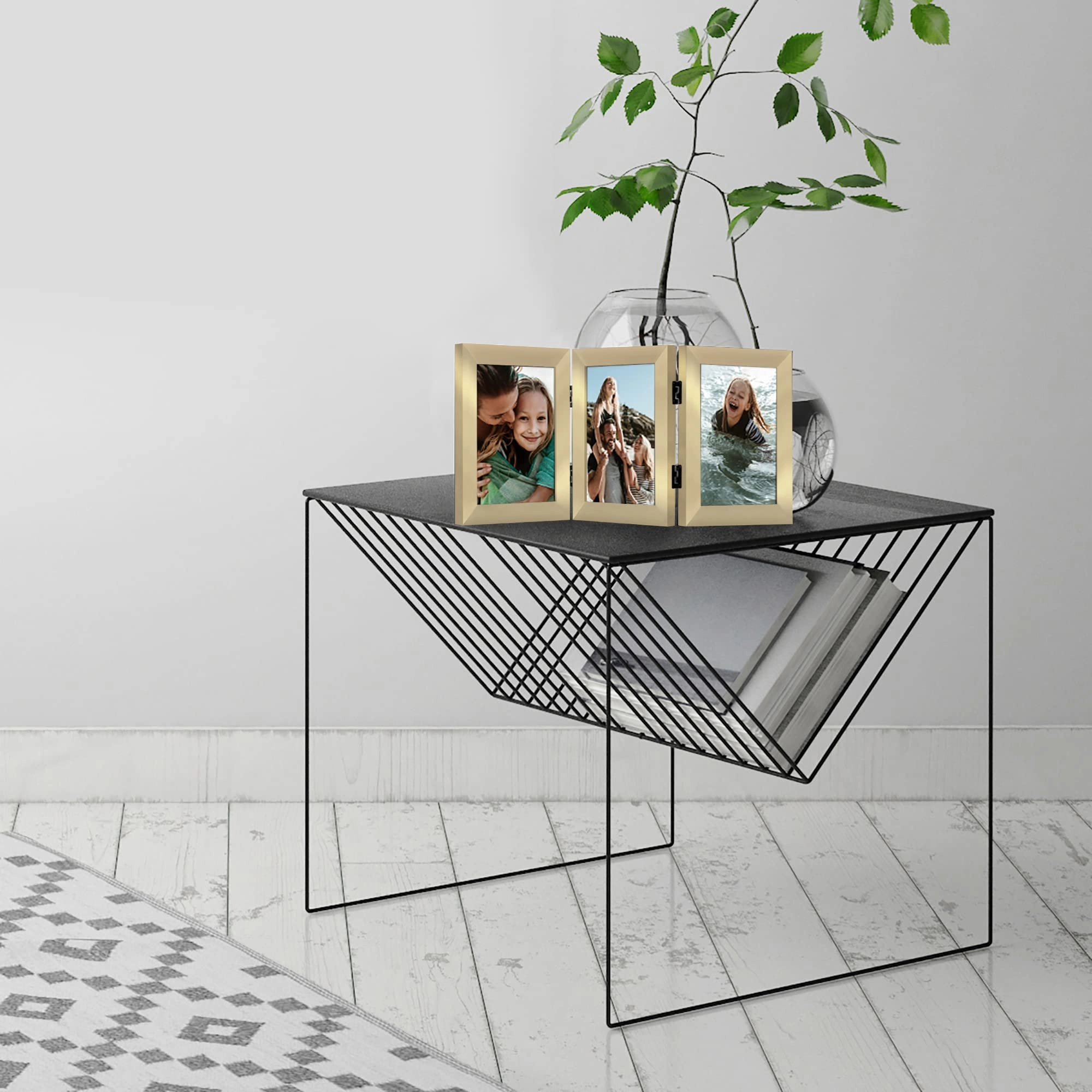 Hinged 3 Picture Frame - 5X7