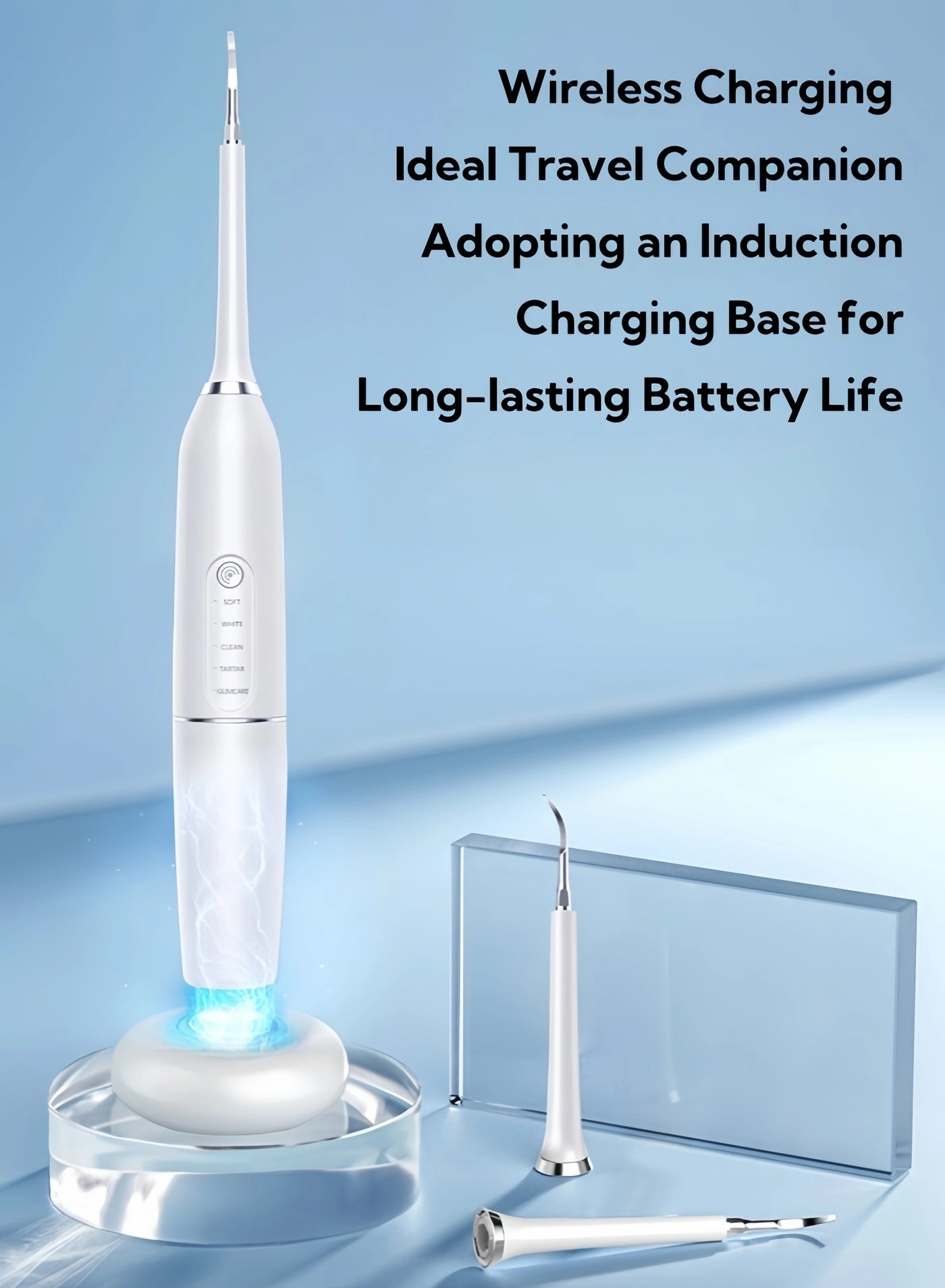 Sonic Electric Tooth Cleaner - 4 Cleaning Heads 5 Modes