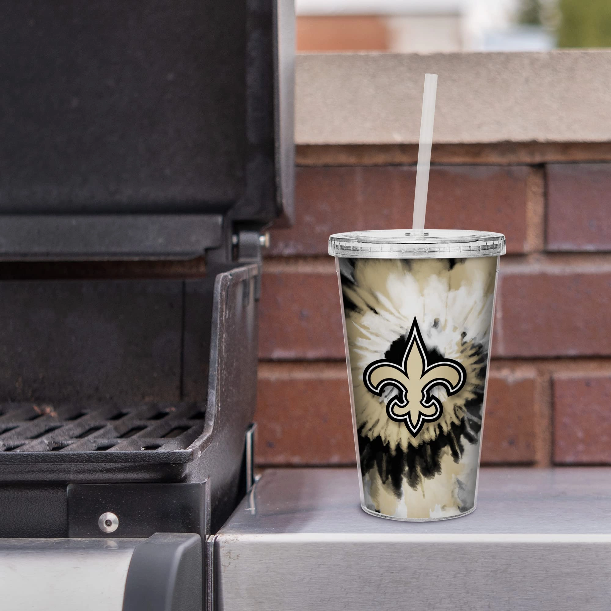 NFL Football Metallic Tie Dye Tumbler - 473ml
