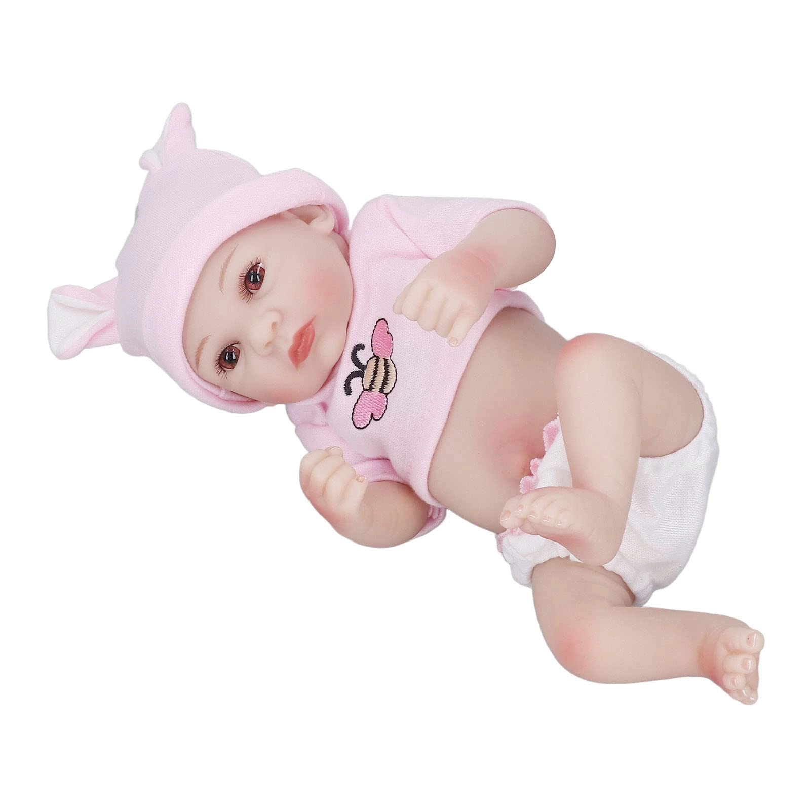 Yusat Baby Doll - 28cm Silicone Girl With Eyes Open Ages 3+