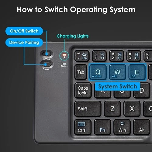 Foldable Bluetooth Keyboard - Multi Functional Wireless