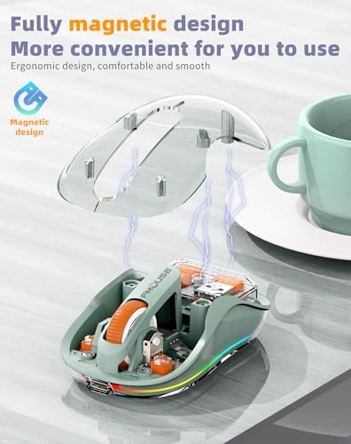 Transparent RGB Tri-Mode Mouse - Wireless