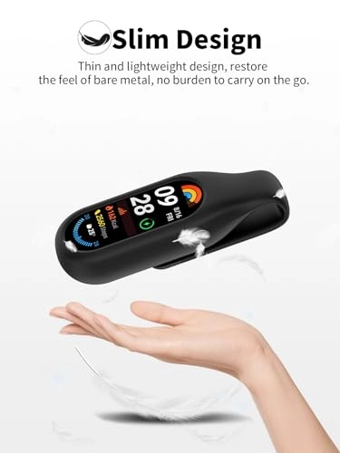 Full Body Case for Xiaomi Smart Band 9/10/8 - Full body protection Shockproof black Silicone