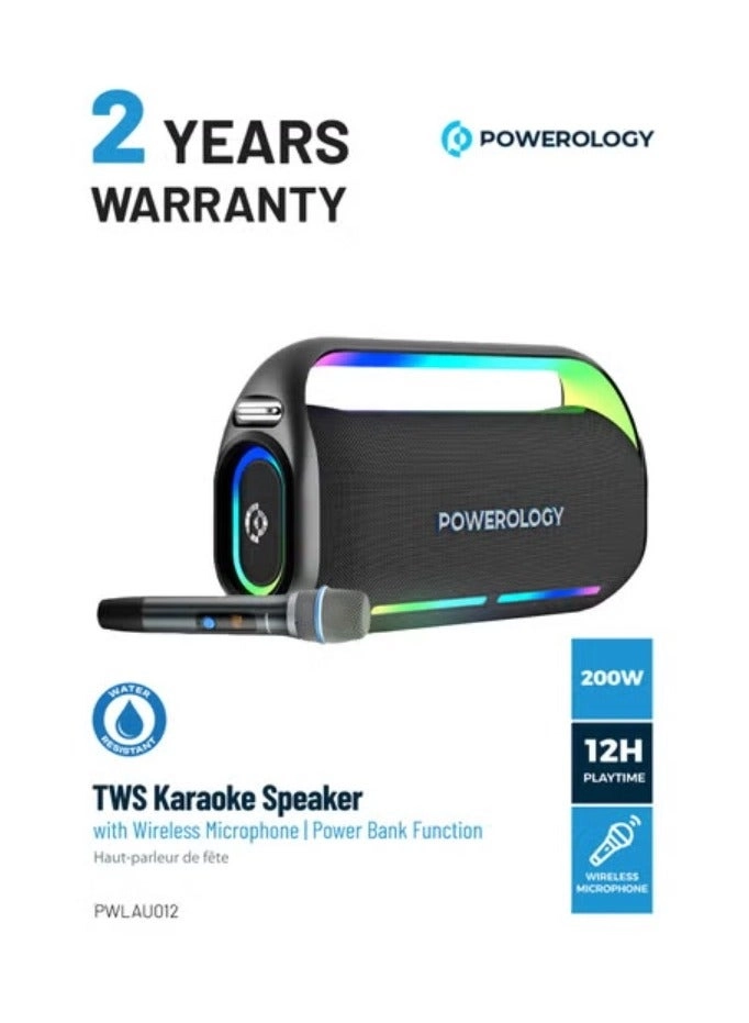 TWS Karaoke Speaker - Wireless Microphone 256GB 150W
